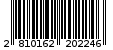 Γραμμωτός κωδικός 2810162202246