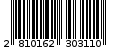Γραμμωτός κωδικός 2810162303110
