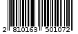 Γραμμωτός κωδικός 2810163501072