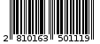 Γραμμωτός κωδικός 2810163501119