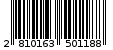 Γραμμωτός κωδικός 2810163501188