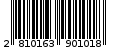 Γραμμωτός κωδικός 2810163901018