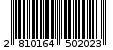 Γραμμωτός κωδικός 2810164502023