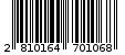Γραμμωτός κωδικός 2810164701068