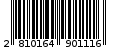 Γραμμωτός κωδικός 2810164901116
