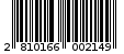 Γραμμωτός κωδικός 2810166002149