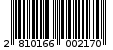 Γραμμωτός κωδικός 2810166002170