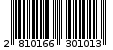 Γραμμωτός κωδικός 2810166301013