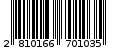 Γραμμωτός κωδικός 2810166701035