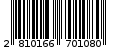 Γραμμωτός κωδικός 2810166701080