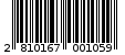 Γραμμωτός κωδικός 2810167001059