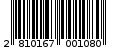 Γραμμωτός κωδικός 2810167001080