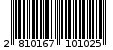 Γραμμωτός κωδικός 2810167101025