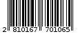 Γραμμωτός κωδικός 2810167701065