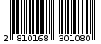 Γραμμωτός κωδικός 2810168301080