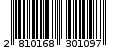 Γραμμωτός κωδικός 2810168301097