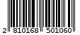 Γραμμωτός κωδικός 2810168501060