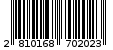 Γραμμωτός κωδικός 2810168702023