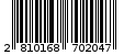 Γραμμωτός κωδικός 2810168702047