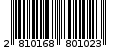 Γραμμωτός κωδικός 2810168801023