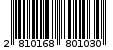 Γραμμωτός κωδικός 2810168801030