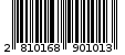 Γραμμωτός κωδικός 2810168901013