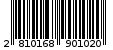 Γραμμωτός κωδικός 2810168901020