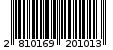 Γραμμωτός κωδικός 2810169201013