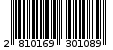 Γραμμωτός κωδικός 2810169301089