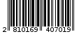 Γραμμωτός κωδικός 2810169407019