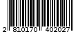Γραμμωτός κωδικός 2810170402027