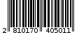Γραμμωτός κωδικός 2810170405011