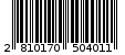 Γραμμωτός κωδικός 2810170504011