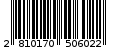 Γραμμωτός κωδικός 2810170506022