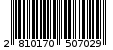 Γραμμωτός κωδικός 2810170507029