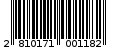 Γραμμωτός κωδικός 2810171001182