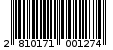 Γραμμωτός κωδικός 2810171001274