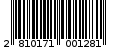 Γραμμωτός κωδικός 2810171001281