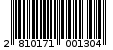 Γραμμωτός κωδικός 2810171001304