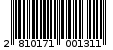Γραμμωτός κωδικός 2810171001311