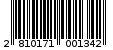 Γραμμωτός κωδικός 2810171001342