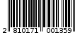 Γραμμωτός κωδικός 2810171001359