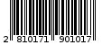 Γραμμωτός κωδικός 2810171901017