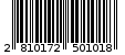 Γραμμωτός κωδικός 2810172501018