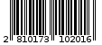 Γραμμωτός κωδικός 2810173102016