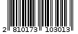 Γραμμωτός κωδικός 2810173103013