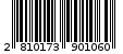 Γραμμωτός κωδικός 2810173901060