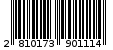 Γραμμωτός κωδικός 2810173901114