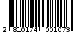 Γραμμωτός κωδικός 2810174001073
