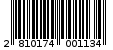 Γραμμωτός κωδικός 2810174001134